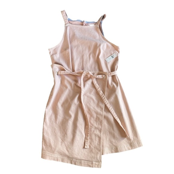 Anthropologie Holding Horses NWT Pink Wrap denim dress Woman’s 12 - Picture 1 of 6